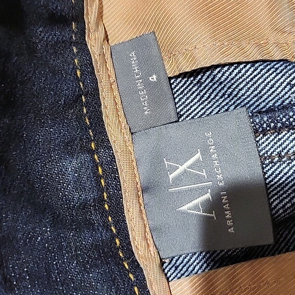 ❤️ ARMANI EXCHANGE STRETCH DENIM PENCIL JEAN SKIRT, 4 (27) - Picture 3 of 5